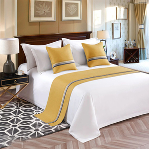 Tappeto/Coperta Decorativa per Letto in Poliestere 200TC Anti-Acaro con Motivo Floreale, Ottima Caduta, Abbinamento Colori, per Hotel - Product Image 4