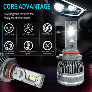 ไฟหน้า LED กำลังสูง สว่างพิเศษ 150W 20000 ลูเมนส์ 6000K-6500K กันน้ำ รุ่น H4/H7/H1/9006 ไฟสูง/ไฟต่ำ ใช้ได้กับรถยนต์ทั่วไป - Product Image 3