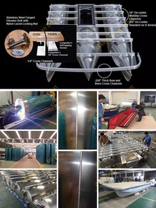 Bote Pontón de Aluminio Kinocean de Nuevo Estilo para Deportes Acuáticos con Capacidad para 6 Personas, Duradero, Ligero y Fácil de Almacenar, en Venta - Product Image 4