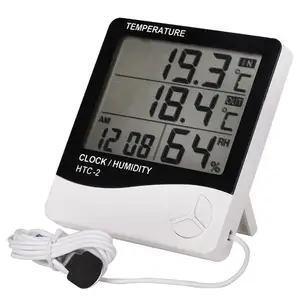 HTC-2 실내 디지털 LCD 전자 Hygrometers 온도계