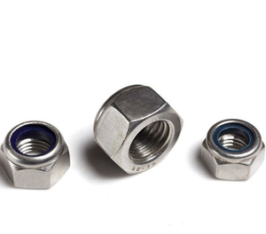 Thép không gỉ 304 phẳng đầu khóa Nut din985 982 Nylon phi kim loại chống lỏng Sản xuất tại Trung Quốc - Product Image 4