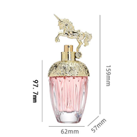 Flacon de parfum personnalisé vide avec logo personnalisé, 30 ml, 50 ml, 100 ml, flacon de parfum rond en verre givré noir avec bouchon noir