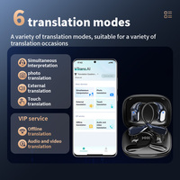Écouteurs Traducteurs Audio Intelligents VORMOR V16 avec IA, 150 Langues de Traduction en Ligne, Écouteurs Binauraux pour la Traduction Vocale