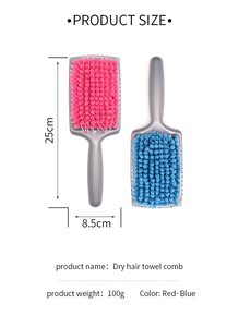 Pettine per asciugamano per <span class=keywords><strong>capelli</strong></span> ad asciugatura rapida ad acqua pettine per massaggio con cuscino d'aria <span class=keywords><strong>spazzola</strong></span> per massaggio antistatica per asciugare i <span class=keywords><strong>capelli</strong></span> - Product Image 2