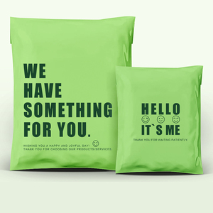 Bolsa de correo autoadhesiva resistente a los golpes, envoltura verde personalizada acolchada, bolsa de correo biodegradable ecológica, envío de plástico - Product Image 2