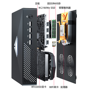 Mini PC de Escritorio con Procesador Core I3/<span class=keywords><strong>i5</strong></span>/i7/i9, GPU GTX1050Ti/1660Super/3050, Almacenamiento SSD, Windows 10, 1 Año de Garantía, RAM DDR4 de 8GB/16GB, Nuevo - Product Image 6