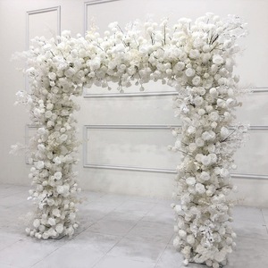 Arco Rectangular para Boda, Arco de Flores de Seda, Arco de Flores Coloridas para Decoración de Bodas - Product Image 6