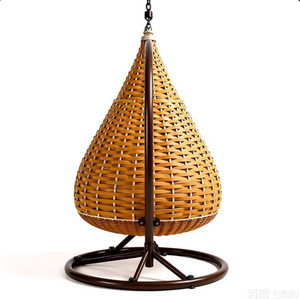 Silla Columpio Metálica para Exterior, Tumbona de Ratán, Columpios de Patio, Silla Balancín Tipo Huevo, Hamacas, <span class=keywords><strong>Hamaca</strong></span> Colgante, Cama Colgante para Gatos - Product Image 6