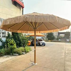 Parasol de luxe 4-9m télécommande automatique LED Parasol Mobilier de jardin étanche en aluminium avec logo personnalisé pour l'extérieur - Product Image 2