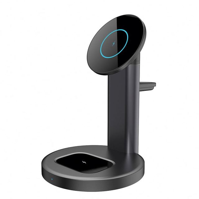 Top Selling Magnetic Charger Wireless Power Bank Multi-function Wireless Charging Station 4 in 1 Fast Phone Charger Stand