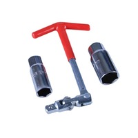 Clé à douille et à bougie de type T double usage 16/21 mm en acier au chrome-vanadium avec garantie de 6 mois pour la réparation automobile