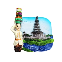 Souvenirs touristiques d'Asie, d'Indonésie et de Bali, aimants pour réfrigérateur, articles de décoration, artisanat, collection d'aimants pour réfrigérateur, cadeau