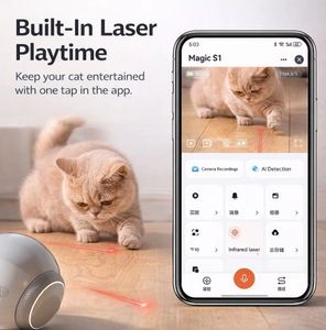 Caméra robotique de surveillance mobile moderne à double vue, infrarouge, évitement d'obstacles, recharge automatique, surveillance des animaux de compagnie, soins aux personnes âgées - Product Image 6