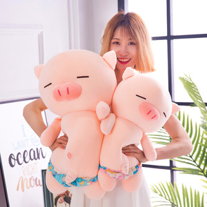 ตุ๊กตาหมูจอมซน HY Foreign trade ของขวัญวันเกิดสำหรับเด็ก ตุ๊กตาผ้าพลัฌ กางเกงว่ายน้ำ ตุ๊กตาหมูชายหาด ขายส่ง - Product Image 3