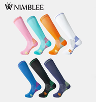 Chaussettes de compression antidérapantes à séchage rapide de qualité supérieure pour hommes et femmes, idéales pour la course à pied, le cyclisme en extérieur et les sports de printemps
