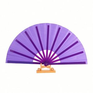 13INCH White <b>Large</b> Clack Custom Festival Hand Folding <b>Fan</b> With Logo - Product Image 6