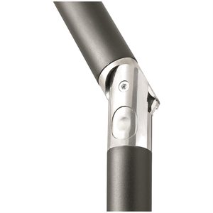 ร่มสนามอลูมิเนียมพร้อมเสาสีบรอนซ์และฝาปิดสีเหลือง - Product Image 5