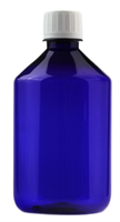 Botella de plástico transparente PET ámbar o azul de gran capacidad con spray o tapón de rosca