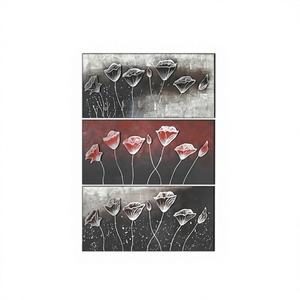 Arte Metálico Poppy sobre Lienzo, 4 cm x 70 cm de Altura, Modelo Chino QU/081 - Product Image 1