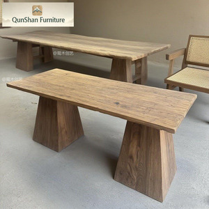 Juego de Mesa de Comedor de Madera Ecológica Impermeable con Diseño 3D Personalizado de Estilo Moderno Clásico, Sillas de Madera Maciza para Uso en Hoteles y Apartamentos - Product Image 6