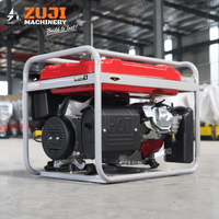Groupe électrogène à essence ZUJI 7800e, démarrage électrique, puissance de sortie 3,4-10 kW, certifié ISO9001, réservoir de carburant 15L, vente en gros usine
