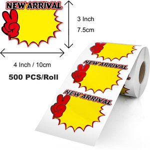 Etiquetas de Precio Personalizadas, 500 Etiquetas por Rollo, Una Línea, para Etiquetas de Venta, Resistentes al Agua, para Escritura a Mano, Etiquetas de Precio para Productos - Product Image 2