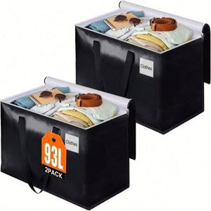 Large Capacity Foldable Heavy Duty Eco-Friendly Quilt Storage <b>Bag</b> with Customized Color for Travel & Household Wardrobe Use - Product Image 1