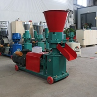Machine à granulés d'aliments pour volailles (poulets, canards) à moteur électrique, à faible encombrement et positionnement facile, avec mouvement rotatif