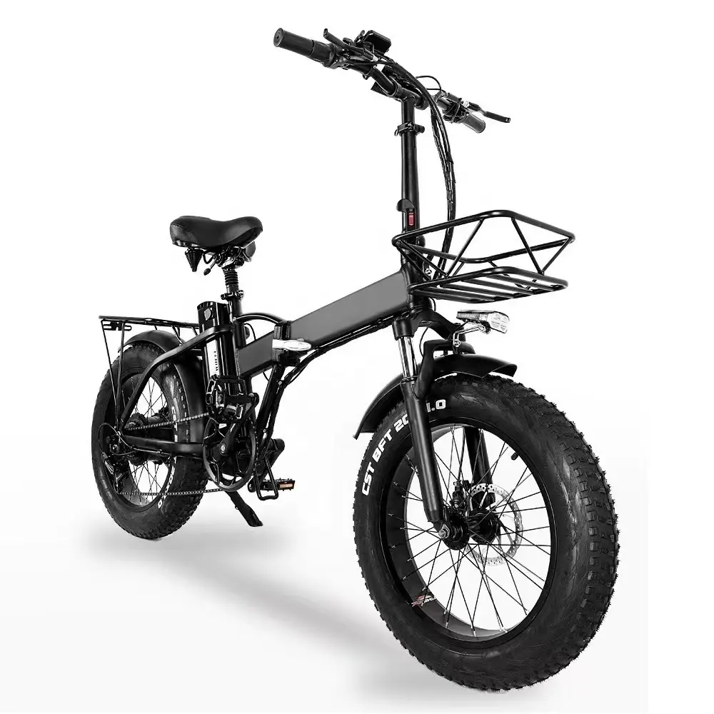 वयस्कों के लिए सर्वोत्तम गुणवत्ता वाली इलेक्ट्रिक बाइक 20 इंच 48V 750W 1000W एल्यूमिनियम मिश्र धातु फ्रेम फोल्डिंग फैट टायर ई बाइक इलेक्ट्रिक साइकिल