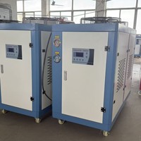 Refroidisseur d'eau industriel refroidi par air de 10 CV pour le refroidissement des moules d'injection haïtiens, équipement de réfrigération industrielle