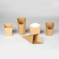 Gobelets jetables en papier kraft de Noël personnalisés porte-frites gaufres aux œufs biodégradables avec avantage UV Utilisation de la boîte d'emballage alimentaire