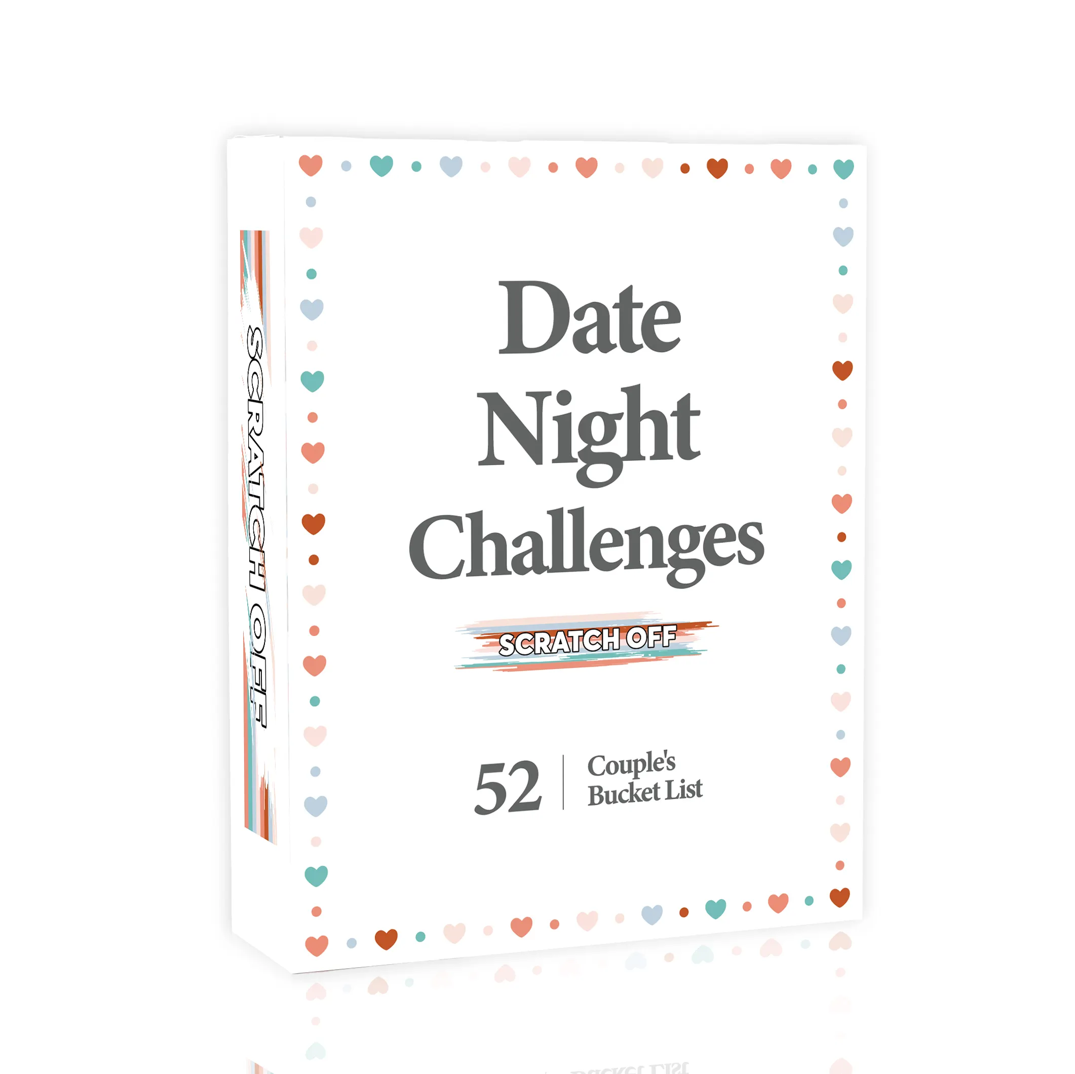 Aangepaste Leuke Paar Date Night Goede Ideeën Uitdagen Activiteiten Scratch-Off Scratch Off Game Card Set Voor Volwassenen