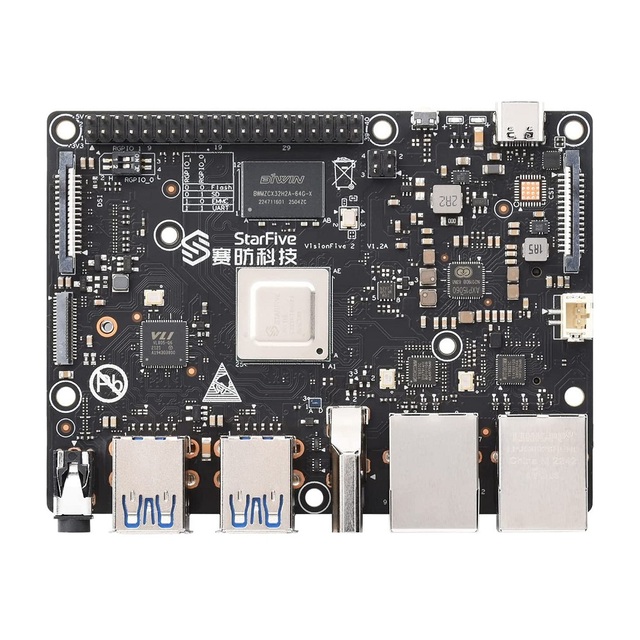VisionFive JH7110 Processor SBC StarFive 2 with Integrated 3D GPU Linux RISC-V Based Single Board Computer for Development