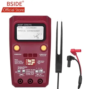 BSIDE Transistor ESR02 PRO Tester SMD komponen Diode Triode Resistor kapasitor induktor Meter Multimeter dengan Pinset