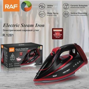 2400W <b>Electric</b> Steam <b>Iron</b> Powerful Ceramic Base Plate Clothes Steamer with Thermostat Control and Vertical Steaming Function - Product Image 2