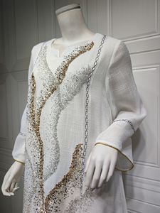 Parfait dames été turc Abaya revers motif de fleurs délicates imprimé robe florale Abaya femmes robe musulmane - Product Image 5