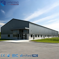 Bâtiment en structure d'acier Q355 certifié CE pour entrepôt métallique européen et atelier