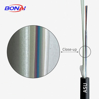 Câble optique aérien autoportant entièrement diélectrique OEM ASU 2-24 fibres, mini-câble ADSS pour réseau FTTH aérien