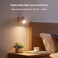 Applique murale à LED pour éclairage de couloir, contrôle tactile, design simple, projecteurs de lecture de chevet pour la maison, le salon, la chambre à coucher et les escaliers.