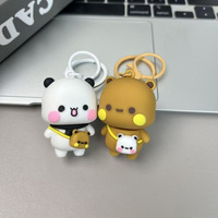 Cadeaux promotionnels Bubu et Dudu, porte-clés, breloques pour sac, décoration de bureau, porte-clés en acrylique, cadeau