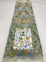 Blouses respirantes directes d'usine pour femmes nouveau tissu de dentelle brodée colorée robes de soirée Qipao toutes les couleurs Textiles de maison