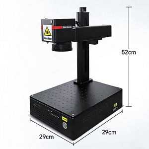 เครื่องเลเซอร์ไฟเบอร์สำหรับทำเครื่องหมาย ActionLasers รุ่นใหม่ 20W-100W - ความแม่นยำสูง 0.001 มม. แบบมือถือ สำหรับทำเครื่องหมายแบบวงแหวน 3 มิติ รองรับไฟล์ DXF ระบายความร้อนด้วยอากาศ แบบตั้งโต๊ะ - Product Image 1