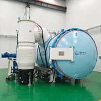 Horno de grafitización horizontal de vacío con bomba para sinterización de cerámica de circonia/alúmina, 1600 °C, capacidad de 200 kg/h