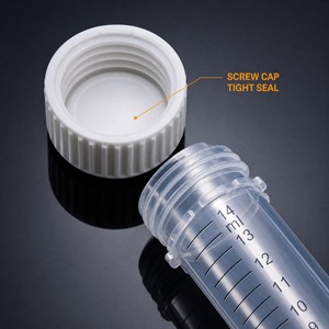 Consommable de laboratoire : Tube de centrifugation médical <span class=keywords><strong>SBS</strong></span> 15ml-50ml avec graduation et couvercle à vis - Product Image 4