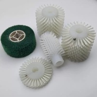 6 pièces brosse de nettoyage de chaussures industrielle brosse à rouleau en nylon pour le lavage des chaussures