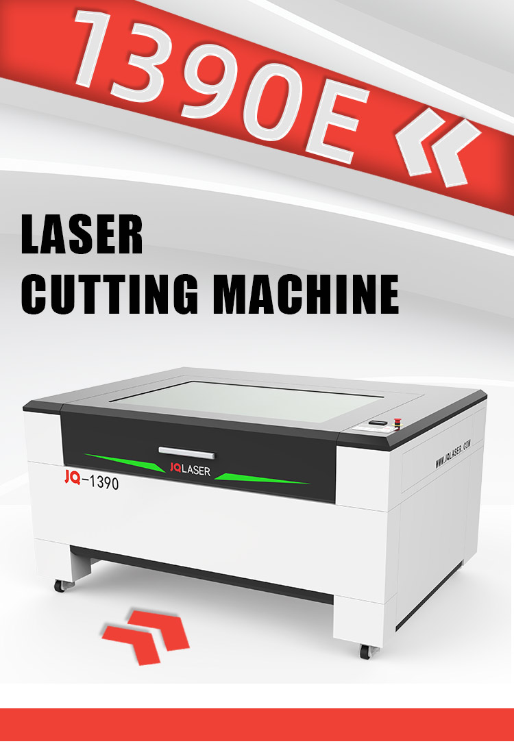 JQ High quality 1390 best Reci 60w 80w 100W 150W leather fabric wood textile paper cutter cnc co2 laser cutting machine price fo