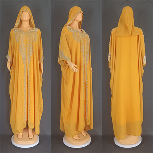 Robe à capuche musulmane SA882 pour femmes, manches longues, abaya, Dubaï, Turquie, caftan <span class=keywords><strong>marocain</strong></span>, élégante robe islamique, kaftan de soirée - Product Image 6