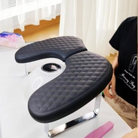 Repose-main professionnel en cuir PU souple en forme de U avec technologie UV, forme liquide et fonction amovible
