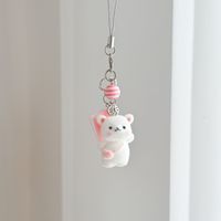 Nouveau porte-clés breloque de sac en forme de ours en peluche pour sac à dos, accessoire DIY, vente en gros