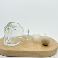 Flacon de parfum vide de luxe de haute qualité, mat, transparent, 50 ml, 100 ml, diffuseur de parfum avec bâtonnets en bois